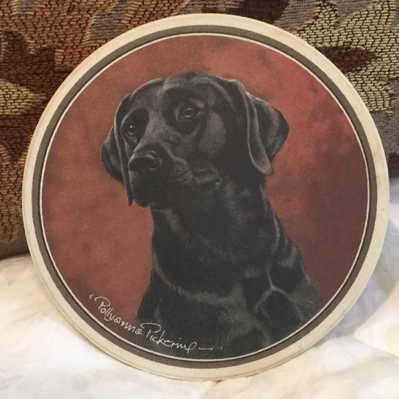 Other - Pollyanna Pickering stone Labrador dog Coaster EUC